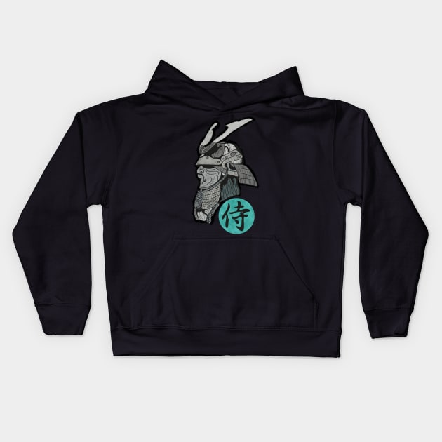 samurai Kids Hoodie by Swadeillustrations